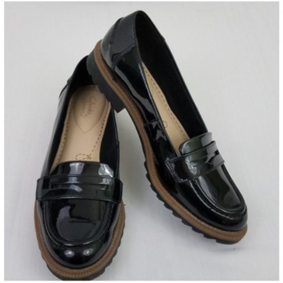 Clarks Somerset Black Patent Leather 